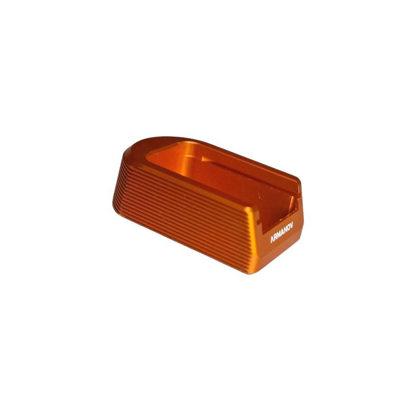ARMANOV Magazine Base for CZ Shadow 2 / SP-01 / 75B / KMR and similar models / ORANGE / +2 rounds (MPCZ1-OR) MaXXXgrip