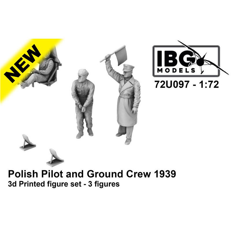 IBG 1/72 Polský pilot a pozemní personál    1939 (72U097)