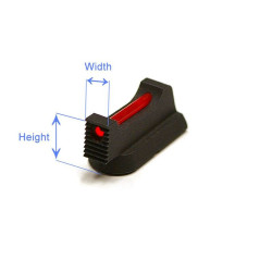 EEMANN TECH CZ Front Sight for CZ 75 / Shadow 2 / Fiber Optics Rod 6/3/1 mm (130209)
