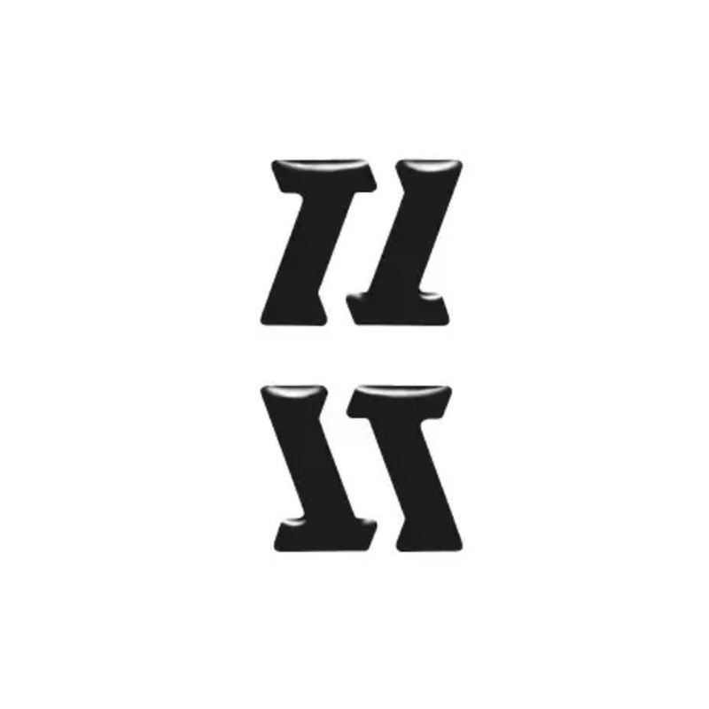 TARGET ONE Emblems for Ammo Pouch /      BLACK / 4 pieces (235793)