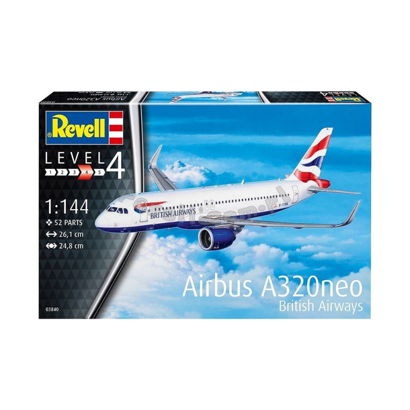 REVELL 1/144 AIRBUS A320 NEO BRITISH AIRWAYS (03840)