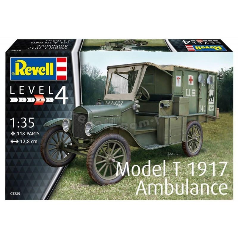 REVELL 1/35 MODEL T 1917 AMBULANCE (03285)
