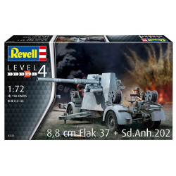 REVELL 1/72 8,8 CM. FLAK 37...
