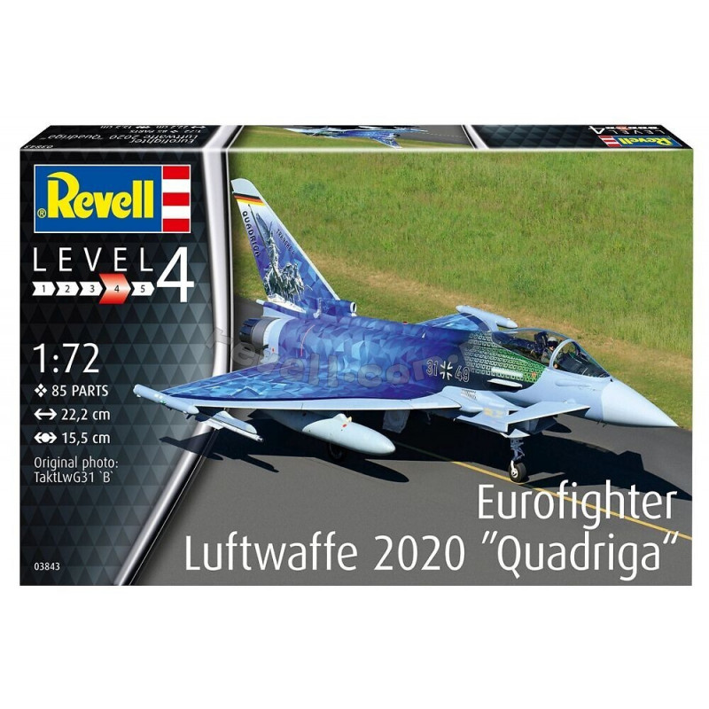 REVELL 1/72 EUROFIGHTER LUFTWAFFE 2020 "QUADRIGA" (03843)