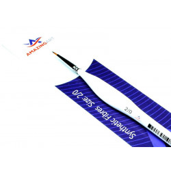 AMAZING ART BRUSH TRIANGULAR HANDLE SYNTHETIC ROUND 2/0 (12671)