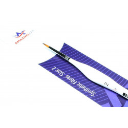 AMAZING ART BRUSH TRIANGULAR HANDLE SYNTHETIC ROUND 2 (13258)