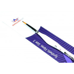 AMAZING ART BRUSH TRIANGULAR HANDLE SYNTHETIC ROUND 3 (13265)