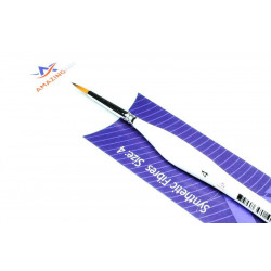 AMAZING ART BRUSH TRIANGULAR HANDLE SYNTHETIC ROUND 4 (12725)