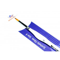 AMAZING ART BRUSH TRIANGULAR HANDLE SYNTHETIC ROUND 6 (12749)