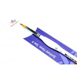 AMAZING ART BRUSH TRIANGULAR HANDLE SYNTHETIC ROUND 8 (12756)