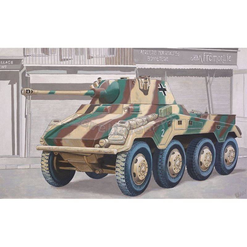REVELL 1/76 SD.KFZ. 234/2 PUMA PRVNÍ DIORÁMA (03298)