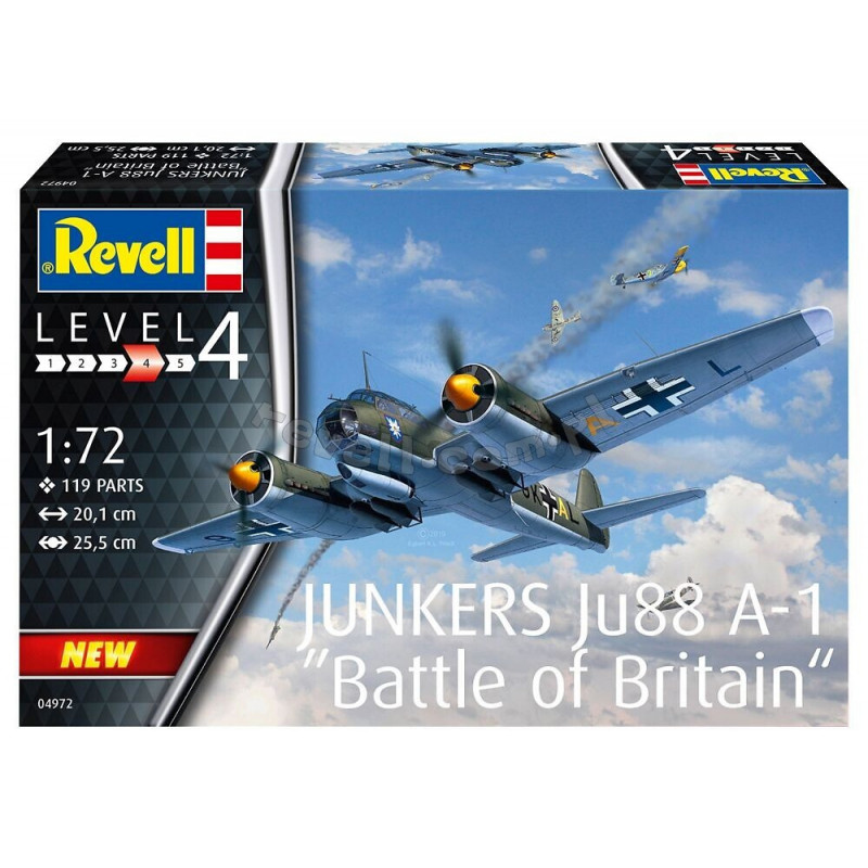 REVELL 1/72 JUNKERS JU88 A-1 BATTLE OF BRITAIN (04972)