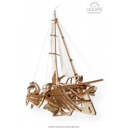 UGEARS TRIMARAN Sailing YACHT (70059) mechanical model
