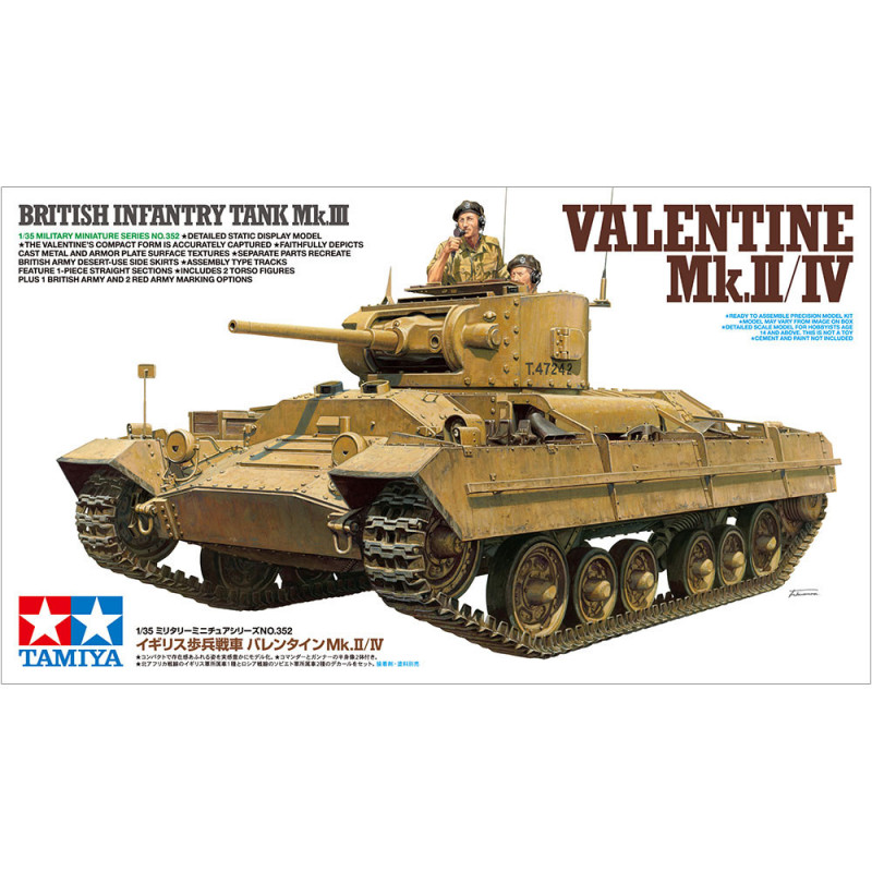 TAMIYA 1/35 BRITSKÝ PĚCHOTNÍ TANK MK.III VALENTINE MK.II/IV (35352)