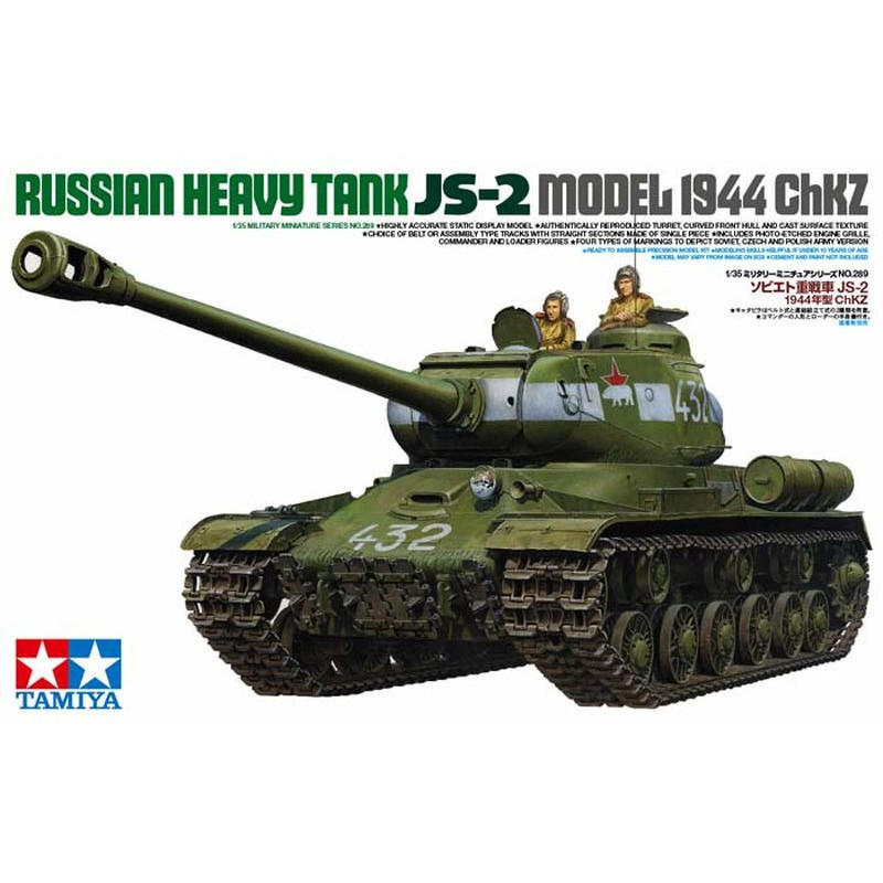 TAMIYA 1/35 RUSSIAN HEAVY TANK JS-2 MODEL - 1944 ChKZ (35289)
