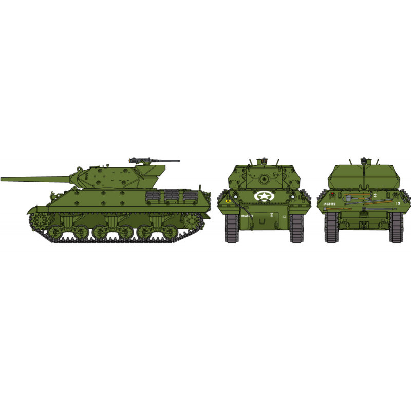 TAMIYA 1/35 AMERICKÝ STÍHAČ TANKŮ M10 (35350)