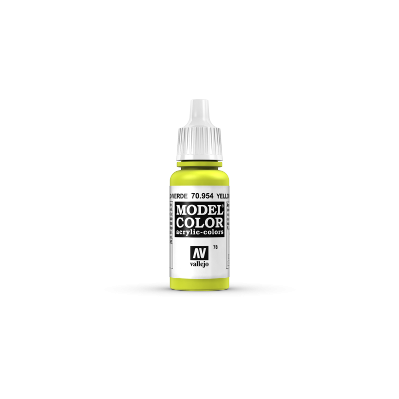 VALLEJO 078 MODEL COLOR YELLOW GREEN 17  ml (70954)