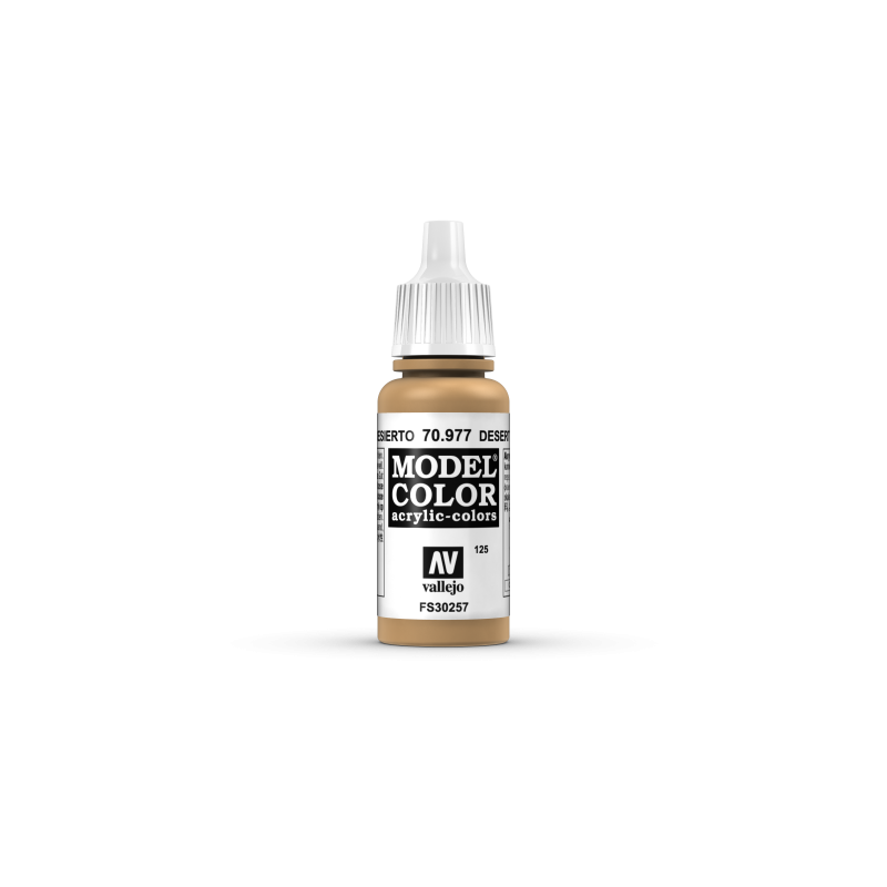 VALLEJO 125 MODEL COLOR DESERT YELLOW 17 ml (70977)