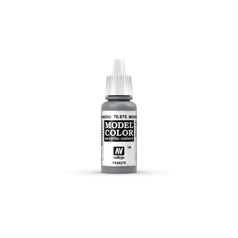 VALLEJO 158 MODEL COLOR MEDIUM SEA GREY  17 ml (70870)