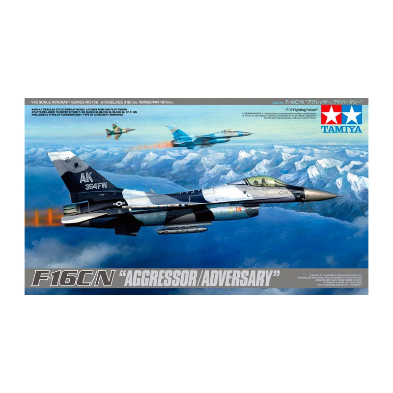 TAMIYA 1/48 F-16C/N AGGRESSOR/ADVERSARY 61106