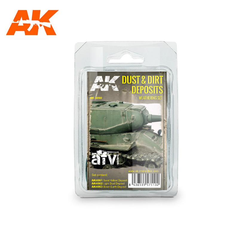 AK 4060 DUST AND DIRT DEPOSITS WEATHERING SET
