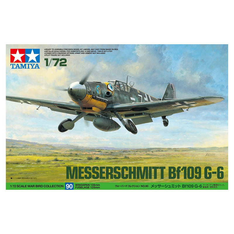 TAMIYA 1/72 MESSERSCHMIT BF 109 G-6 60790