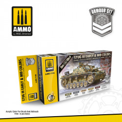AMMO MIG 7185 STUG III EARLY & MID COLORS 1939 TO 1943 SET