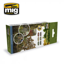 AMMO MIG 7176 VEGETATION DIORAMA COLORS SET
