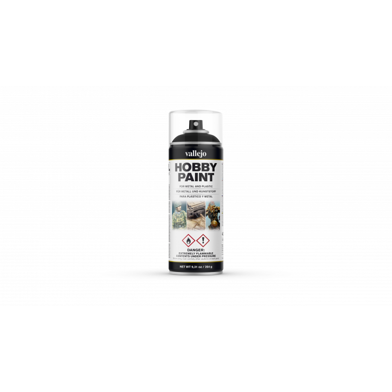 VALLEJO 28012 SURFACE PRIMER SPRAY BLACK 400ml