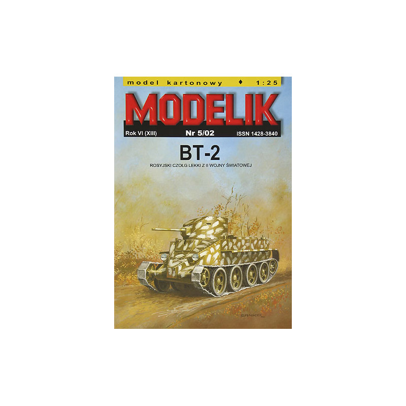 MODELIK TANK BT-2 (5/02)
