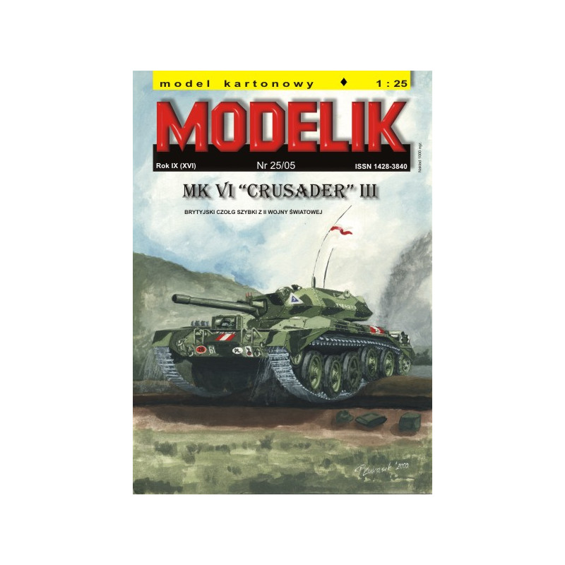 MODELIK CZOŁG MK VI  CRUSADER III (25/05)
