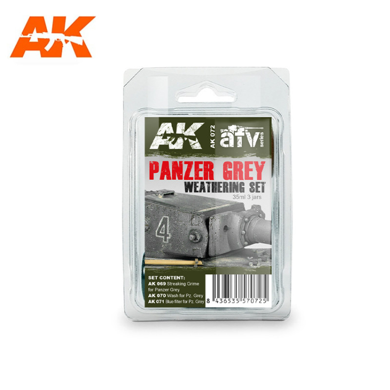AK  072 WEATHERING SET FOR EARLY PANZER 35ml