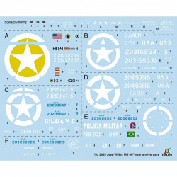 ITALERI 1/24 WILLYS JEEP MB 80TH ANNIVERSARY 1941-2021 (3635)