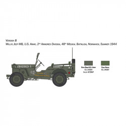 ITALERI 1/24 WILLYS JEEP MB 80TH ANNIVERSARY 1941-2021 (3635)