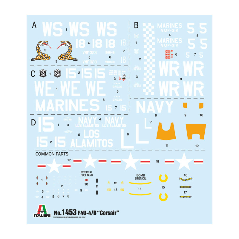 ITALERI 1/72 F4U-4 CORSAIR KOREAN WAR (1453)