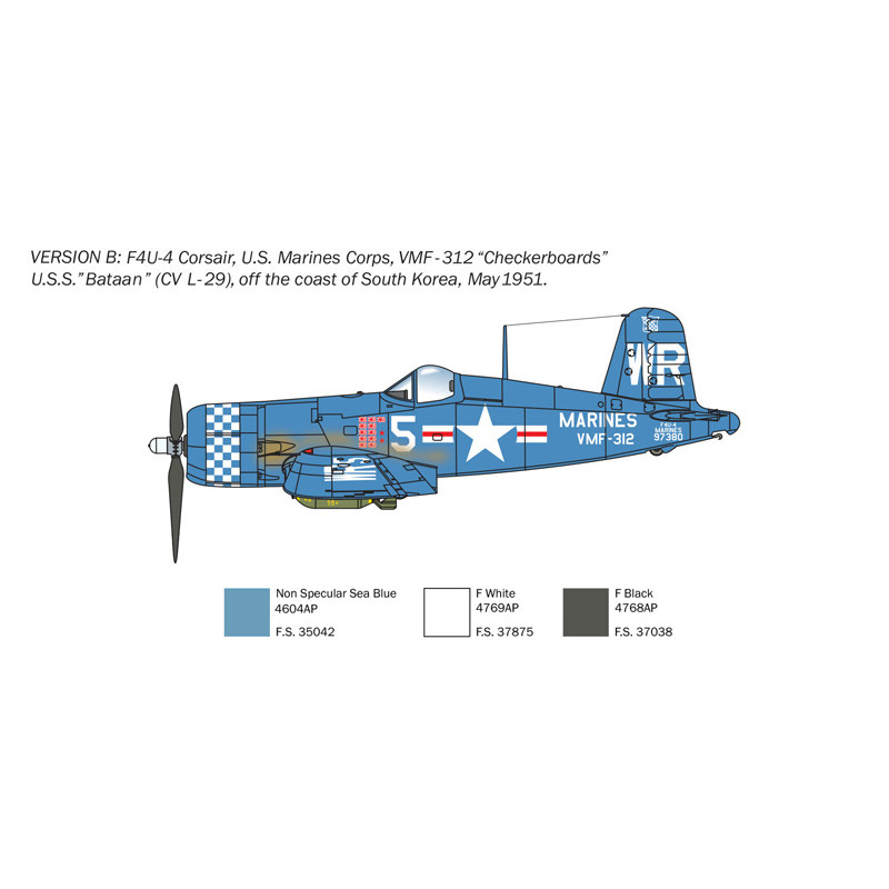 ITALERI 1/72 F4U-4 CORSAIR KOREAN WAR (1453)