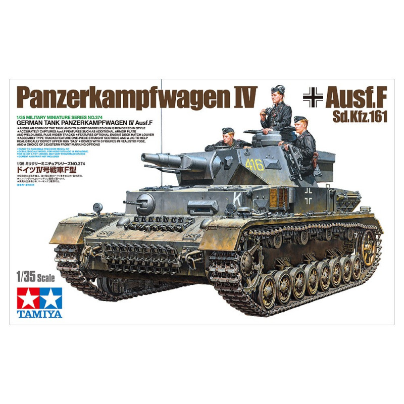 TAMIYA 1/35 NĚMECKÝ TANK PANZERKAMPFWAGEN IV AUSF.F 35374