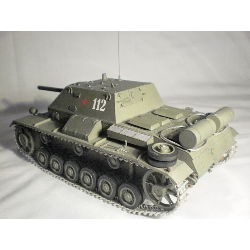 MODELIK DZIAŁO SU-76i (2/10) działo samobieżne