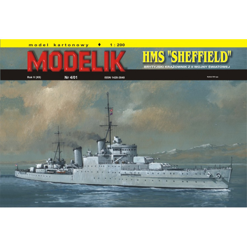 MODELIK OKRĘT HMS SHEFFIELD (4/01)