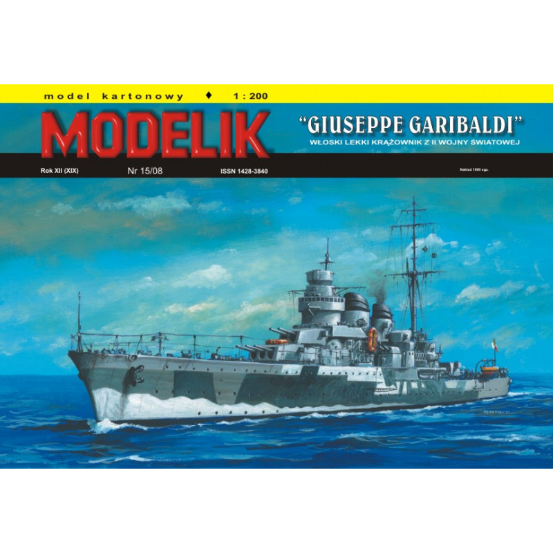 MODEL SHIP CRUISER GIUSEPPE GARIBALDI (15/08)