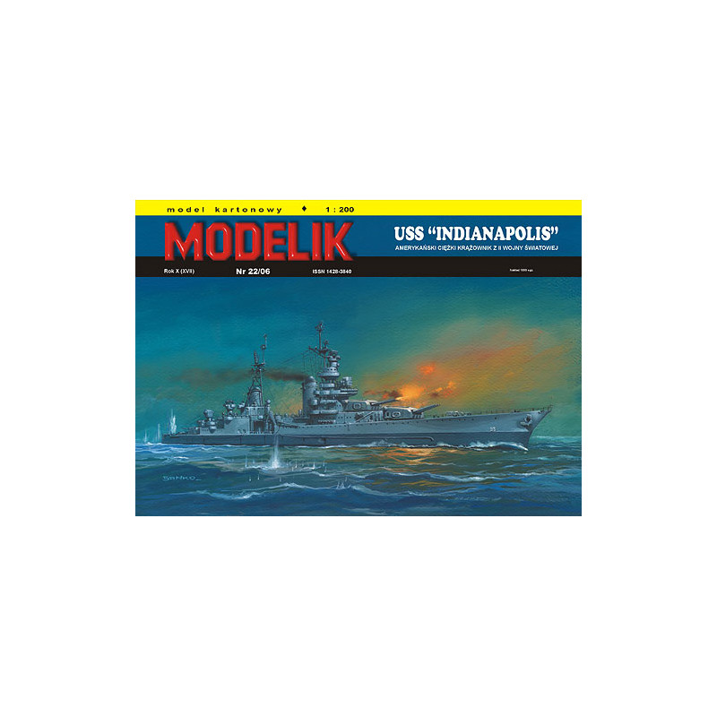 MODEL SHIP USS INDIANAPOLIS (22/06)