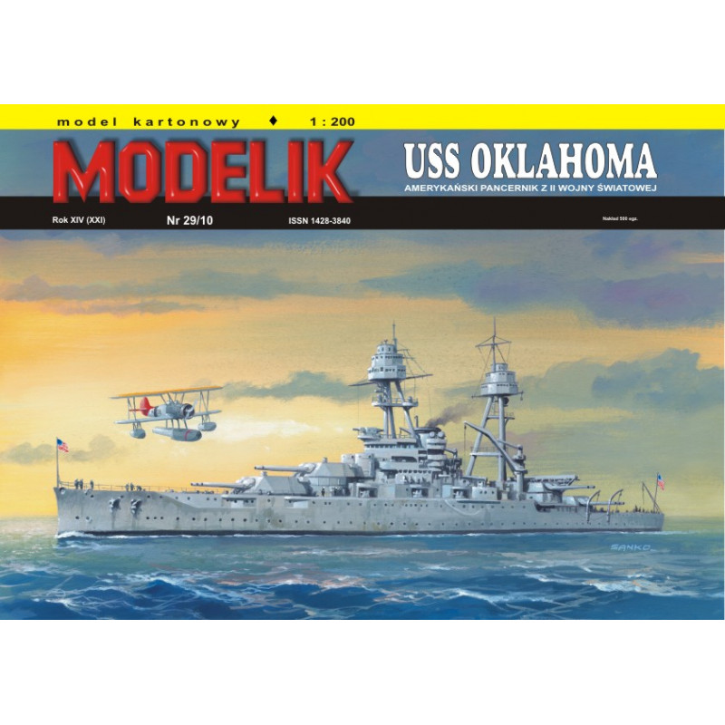 MODELIK OKRĘT USS OKLAHOMA (29/10)