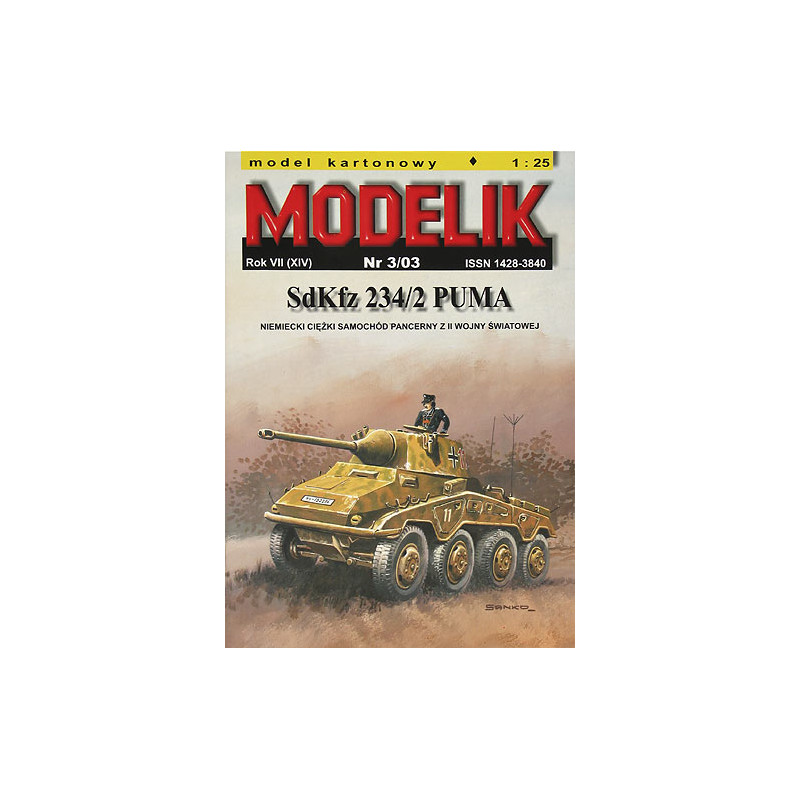 MODELIK SAMOT CAR SdKfz 234/2 PUMA (3/03)