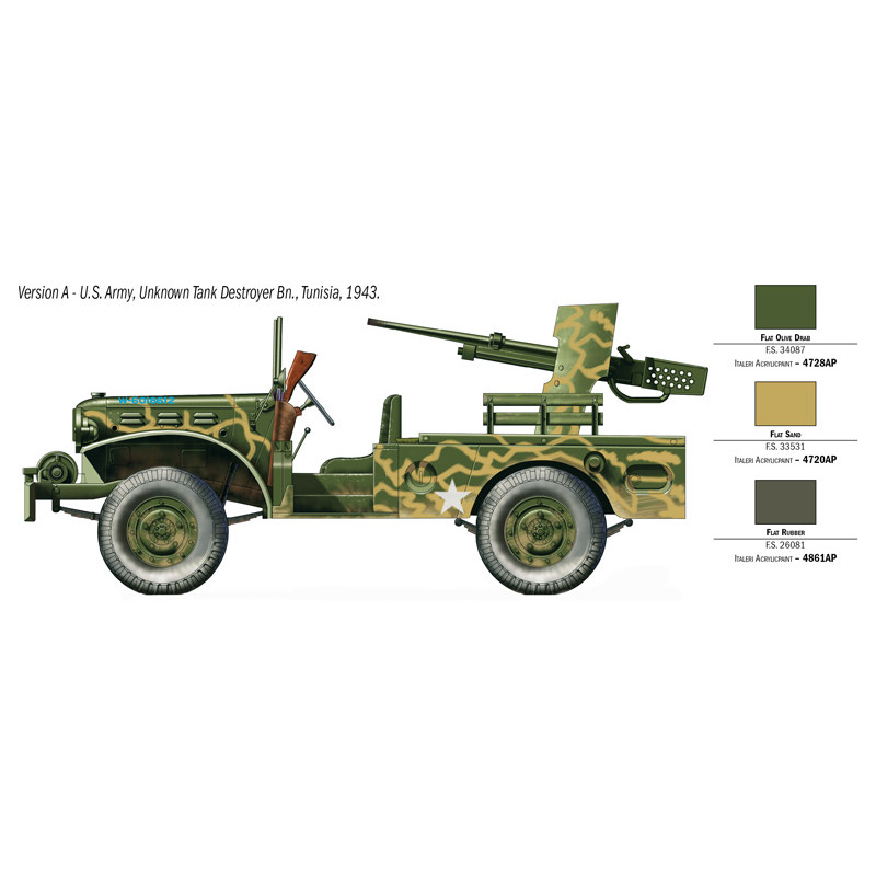 ITALERI 1/35 M6 GUN MOTOR CARRIAGE WC-55(6555)