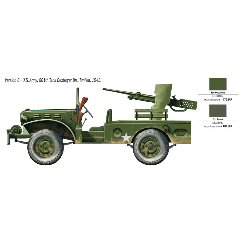 ITALERI 1/35 M6 MOTOROVÁ LAFETA WC-55(6555)