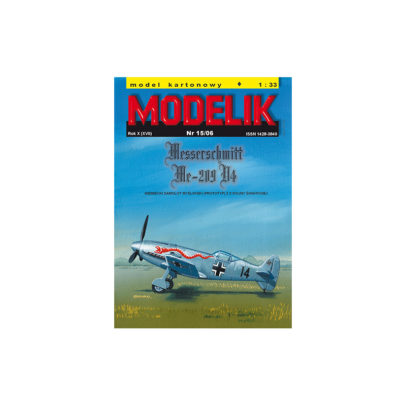 MODELIK MESSERSCHMITT ME-209 D4 AIRCRAFT (15/06)