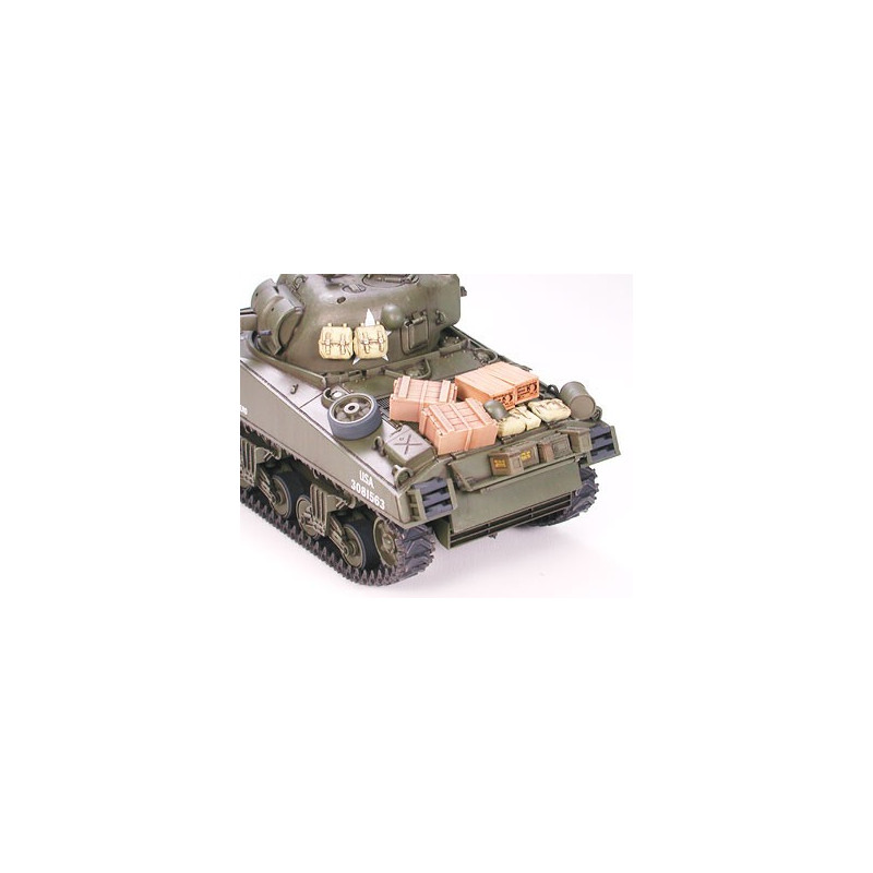 TAMIYA 1/35 americký střední tank M4A3 SHERMAN 75mm dělo pozdní výroba (35250)