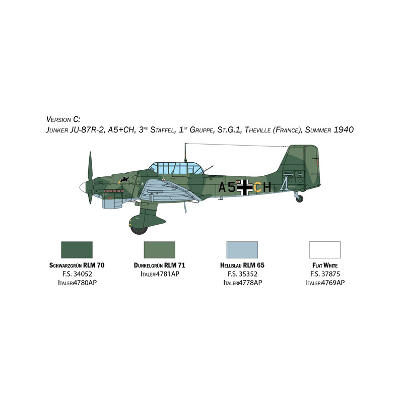 ITALERI 1/48 JUNKERS JU-87B STUKA "THE BATTLE OF BRITAIN" (2807)