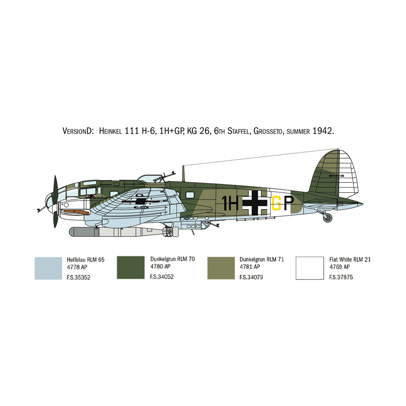 ITALERI 1/72 HEINKEL HE-111 (1436)