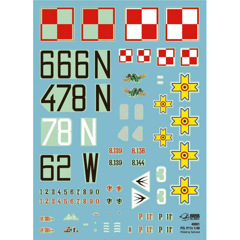 ARMA HOBBY 1/48 PZL P.11C EKSPERT SET (40001)